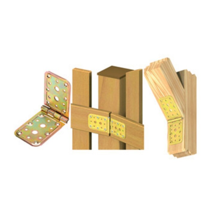 PIASTRA 741 A CERNIERA ACCIAIO TROPIC 65X148X148 MM