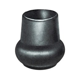 SOTTOPIEDE P/TUBO A PERA NERO 38 MM