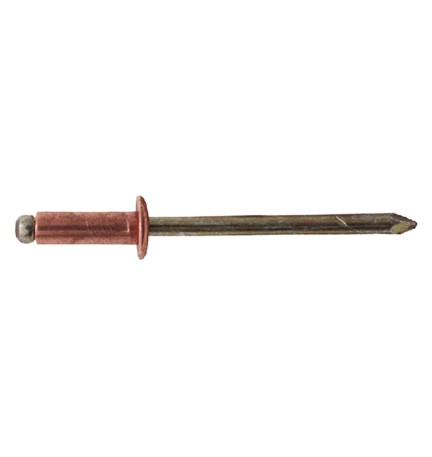 RIVETTO A STRAPPO 'RAME' 4,0 x 11 cf. 100 pz