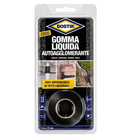 BOSTIK GOMMA LIQUIDA AUTOAGGLOM 25MMX3M BL