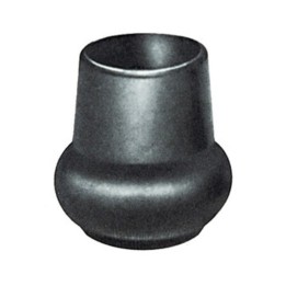 SOTTOPIEDE P/TUBO A PERA NERO 40 MM