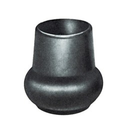 SOTTOPIEDE P/TUBO A PERA NERO 40 MM