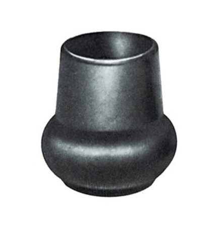 SOTTOPIEDE P/TUBO A PERA NERO 40 MM