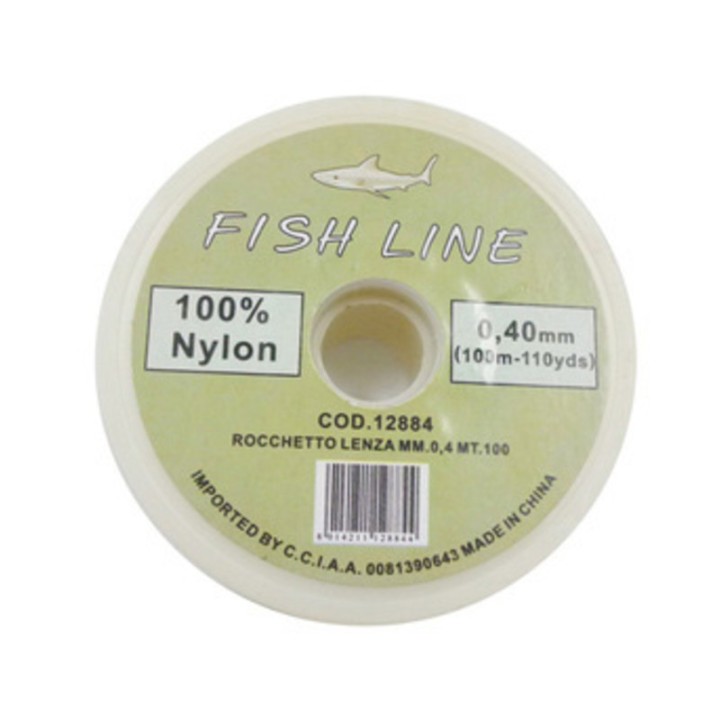 LENZA IN NYLON D 0,4 MM ROCCHETTO 100 M