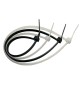 FASCETTA A STRAPPO PER CABLAGGIO mm 2,5 x 140 pz 100 - bianco