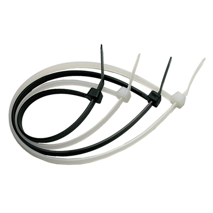 FASCETTA A STRAPPO PER CABLAGGIO mm 7,6 x 250 pz 100 - bianco