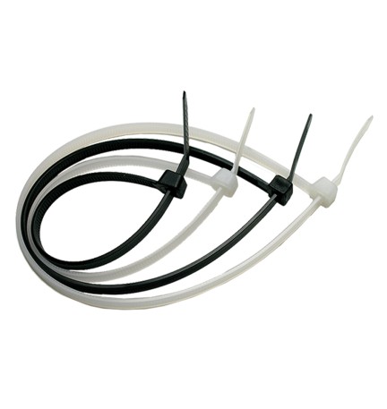 FASCETTA A STRAPPO PER CABLAGGIO mm 3,6 x 360 pz 100 - bianco