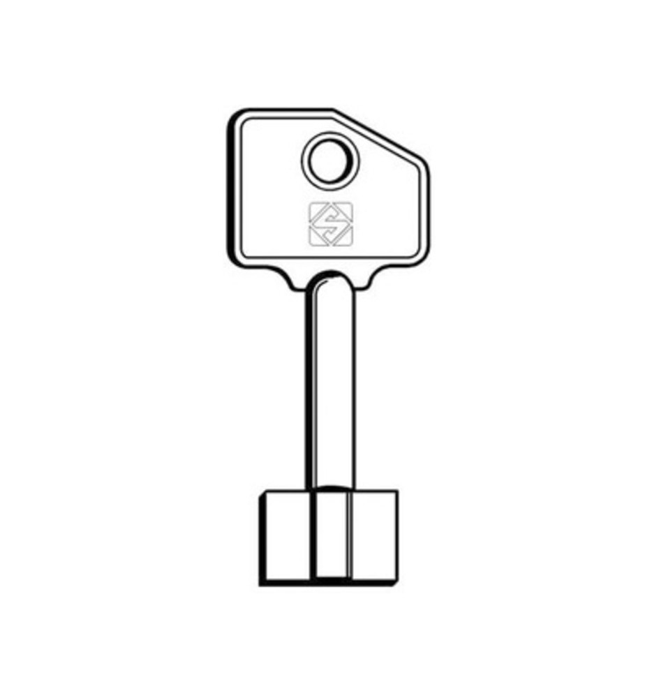 SILCA 5R7 CHIAVE DOPPIA MAPPA OTTONE