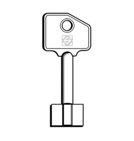 SILCA 5R7 CHIAVE DOPPIA MAPPA OTTONE