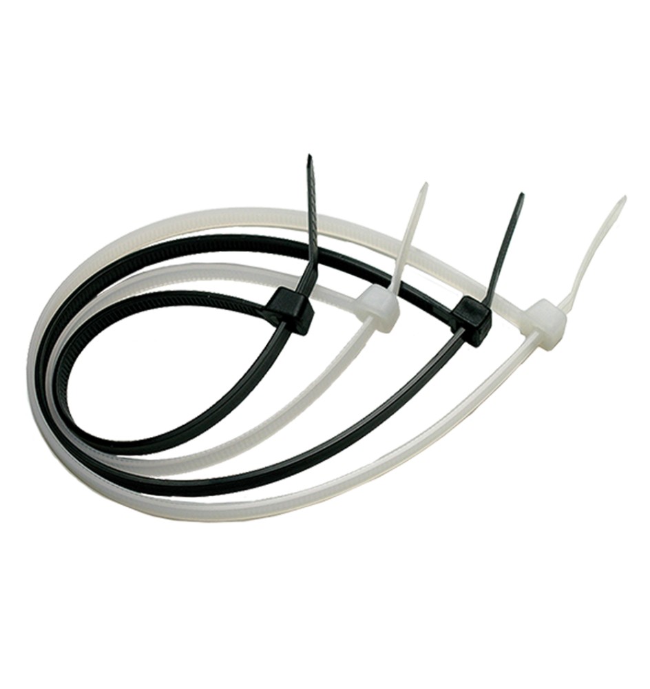 FASCETTA A STRAPPO PER CABLAGGIO mm 7,6 x 360 pz 100 - nero