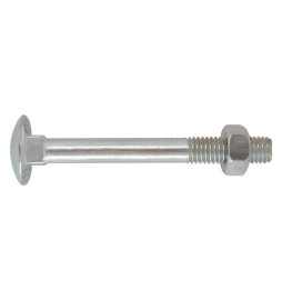 BULLONE ZINCATO TESTA TONDA T.T.Q.S.T.D.E. 5 x 40