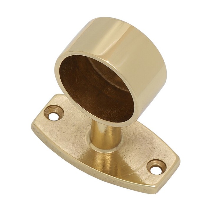 FINALE TUBO CORRIMANO OTTONE LUCIDO D 18 MM*