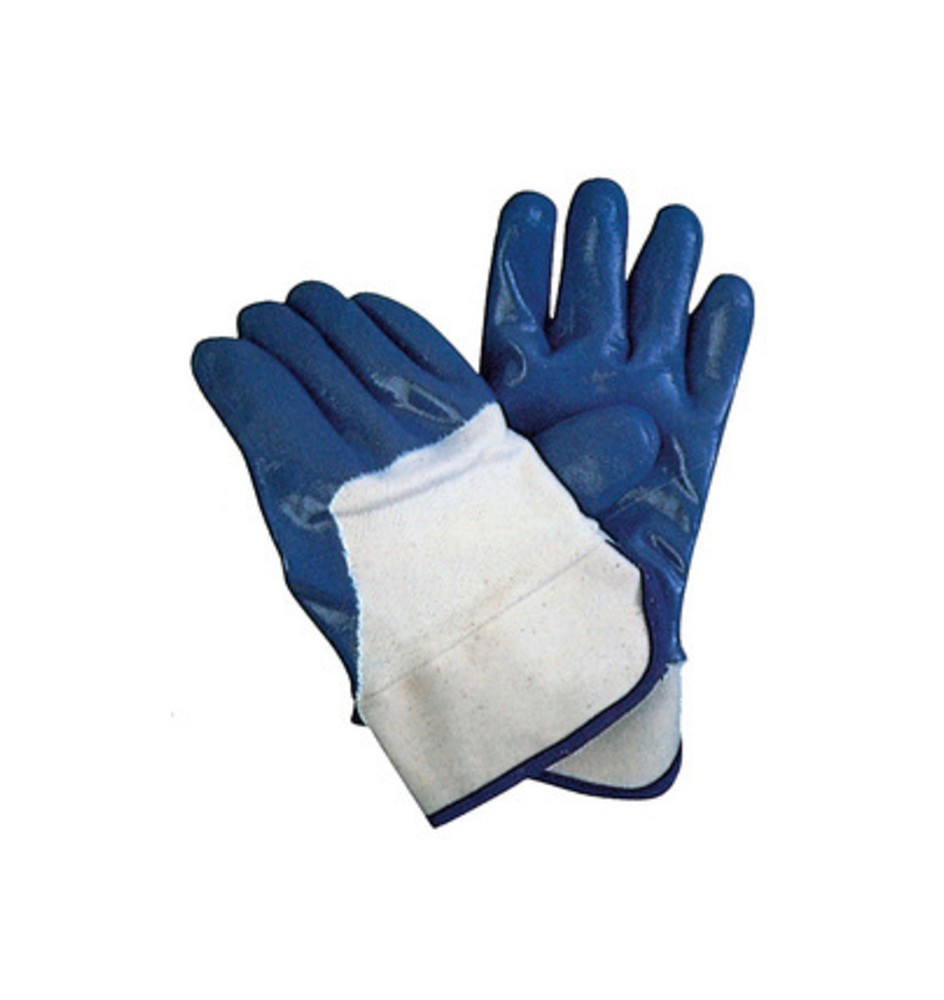 GUANTI PALMO E DITA RICOPERTO IN NITRILE BLU TG.10