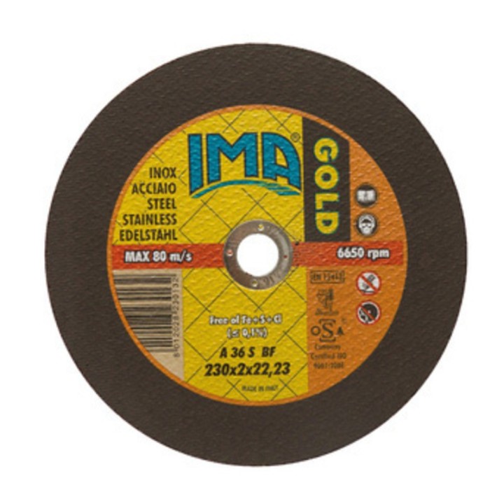 IMA DISCO P/INOX GOLD PIANO D 230X2,0 MM