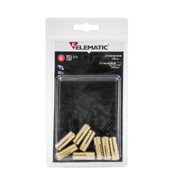 ELEMATIC BLISTER TASSELLO T51 M6 OTTONE 8 PZ