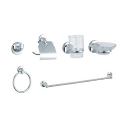 SERIE BAGNO TONDO CROMO 6 PZ*