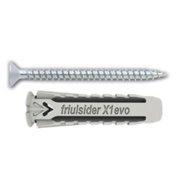 TASSELLO NYLON 'X1 EVO' CON VITE TPS TRUCIOLARE mm 8 x 40 - vite 5 x 50