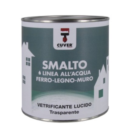 SMALTO ALLACQUA VETRIFICANTE CUVER TRASP LUC 750 ML