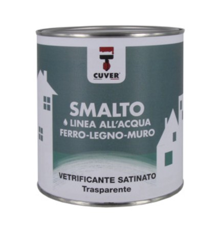 SMALTO ALLACQUA VETRIFICANTE CUVER TRASP SAT 750 ML