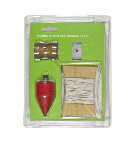 PIOMBO A PERA C/SCASSA E FILO 300 G