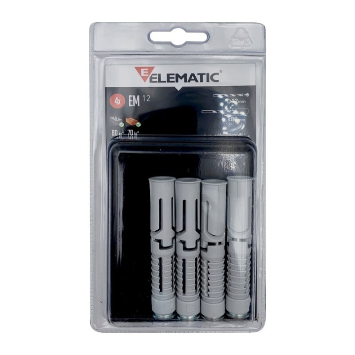 ELEMATIC BLISTER TASSELLO EM14 14X75 MM 4 PZ