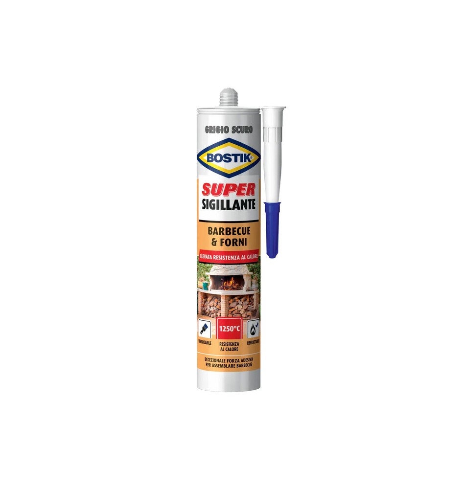 BOSTIK SIGILLANTE BARBECUE FORNI 530 G CARTUC