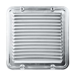 GRIGLIA AERAZIONE ALLUM C/RETE ANTINS 23X23 CM