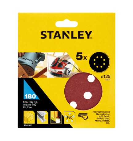 STANLEY STA32042 5 DISCHI VEL ROT ORB 125 GR 180