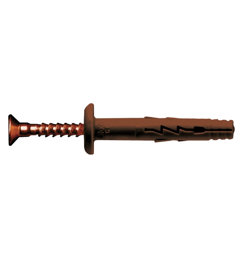 TASSELLO NYLON A PERCUSSIONE 'TURBO JET' TJ6-40BR 6 x 40 - vite 3,8 x 45