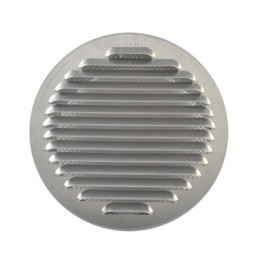GRIGLIA AERAZIONE ALLUM C/RETE ANTINS D 80 MM