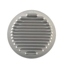 GRIGLIA AERAZIONE ALLUM C/RETE ANTINS D 80 MM