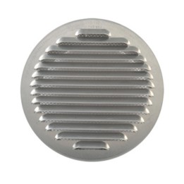 GRIGLIA AERAZIONE ALLUM C/RETE ANTINS D 100 MM