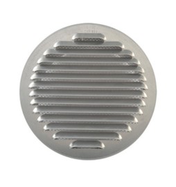 GRIGLIA AERAZIONE ALLUM C/RETE ANTINS D 100 MM