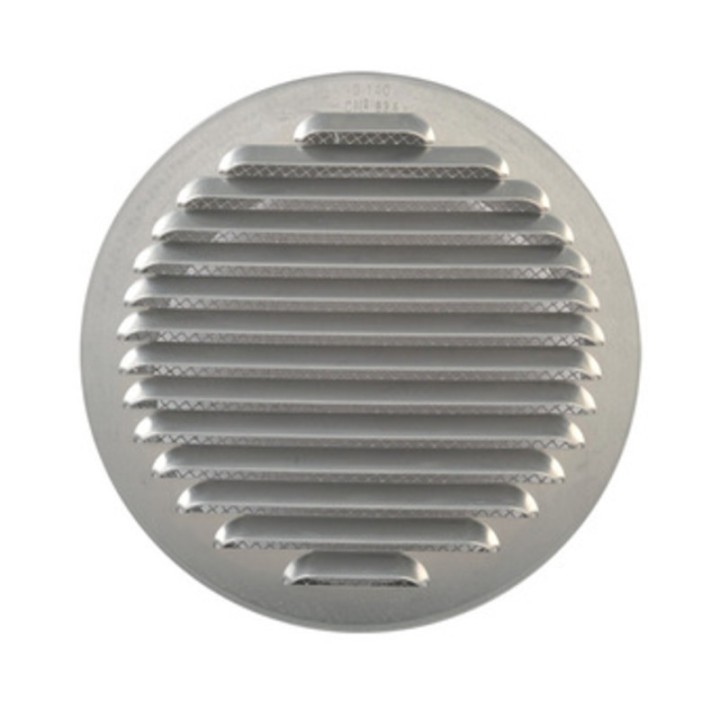 GRIGLIA AERAZIONE ALLUM C/RETE ANTINS D 100 MM