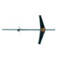 ANCORA ACCIAIO 'DE' DE4 - ø foro 14 mm - vite M 4 x 100