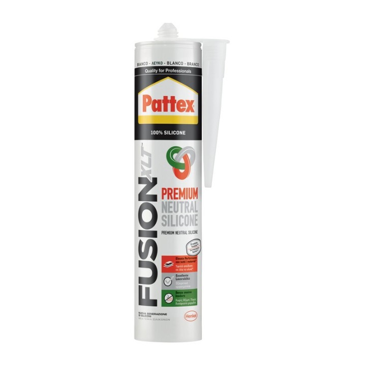 CARTUCCIA SILICONE FUSION XLT BIANCO ML.300