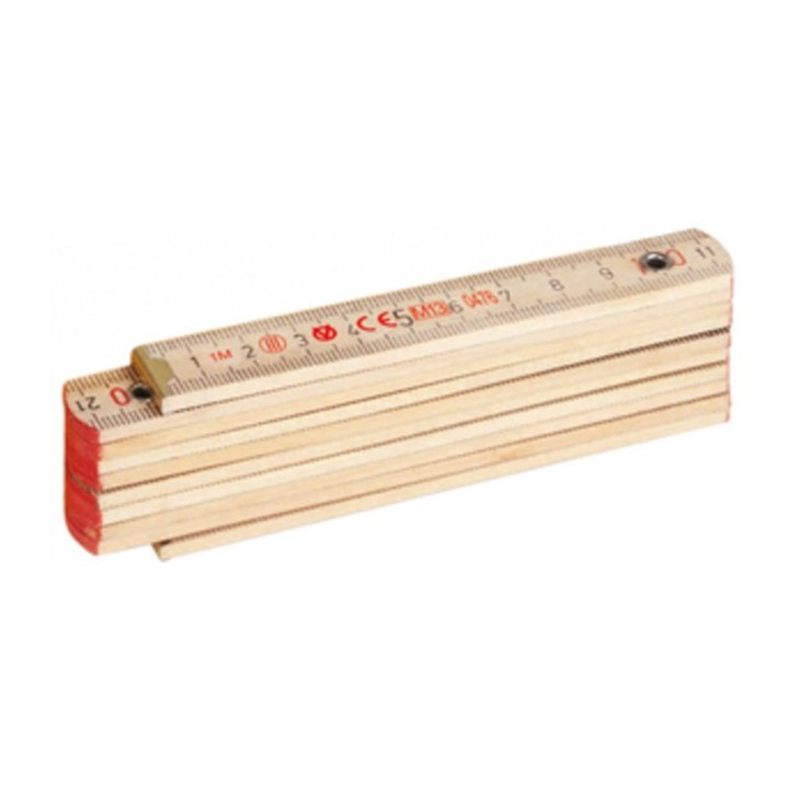 METRO SEMPLICE IN LEGNO A 10 STECCHE 16 MM*
