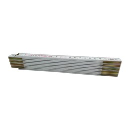 DOPPIO METRO 10 ASTE 16 MM LEGNO BIANCO