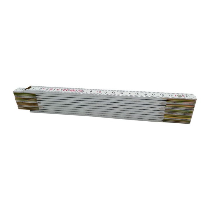DOPPIO METRO 10 ASTE 16 MM LEGNO BIANCO