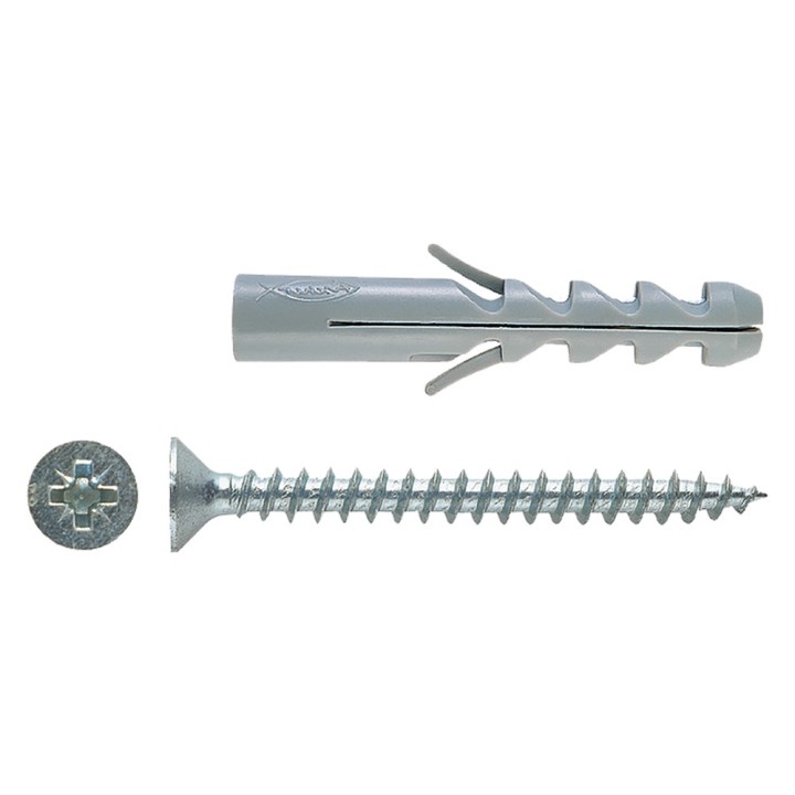 TASSELLO NYLON CON VITE 'SV' S6V Ø 6 x 30 - vite 4,5x40 mm