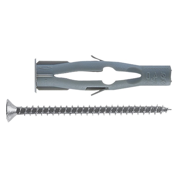 TASSELLO NYLON CON VITE 'FU-V' FU 6x45V Ø 6 x 45-vite 3,5x55 mm