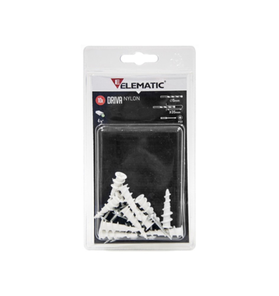 ELEMATIC BLISTER TASSELLO DRIVA 5X30 MM VITE 10+10 PZ*