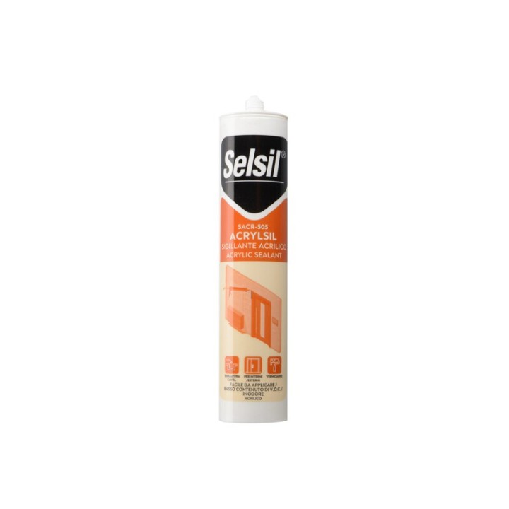 SELSIL SIGILLANTE ACRILICO BIANCO 310 ML