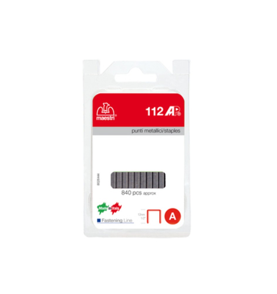 MAESTRI BLISTER PUNTI SPILLATRICE 112 AP 840 PZ