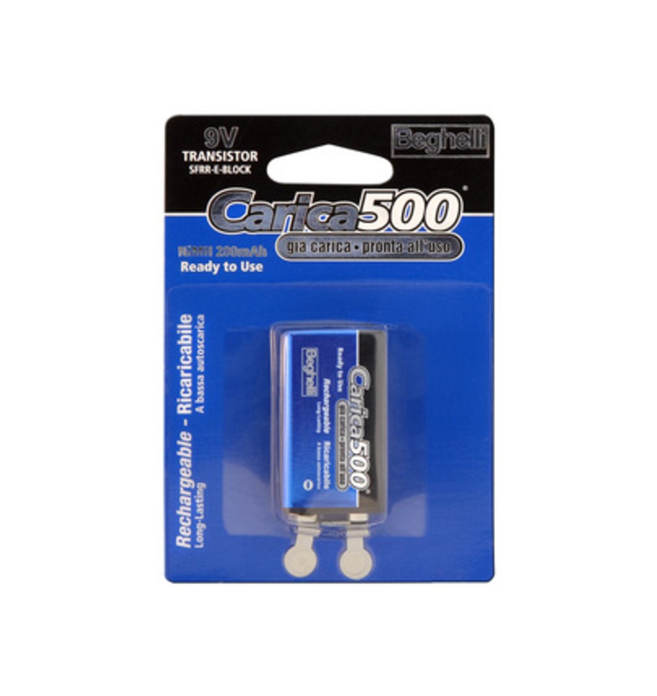 BEGHELLI BATTERIA RICAR 9V 200MAH BL 1 8853