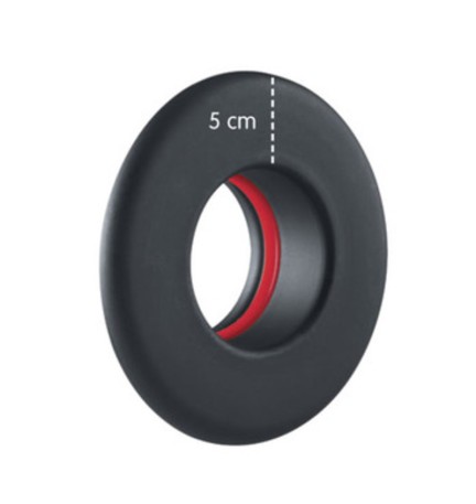ROSONE P/STUFA A PELLET CORONA 5 CM D 8 CM NERO OPACO