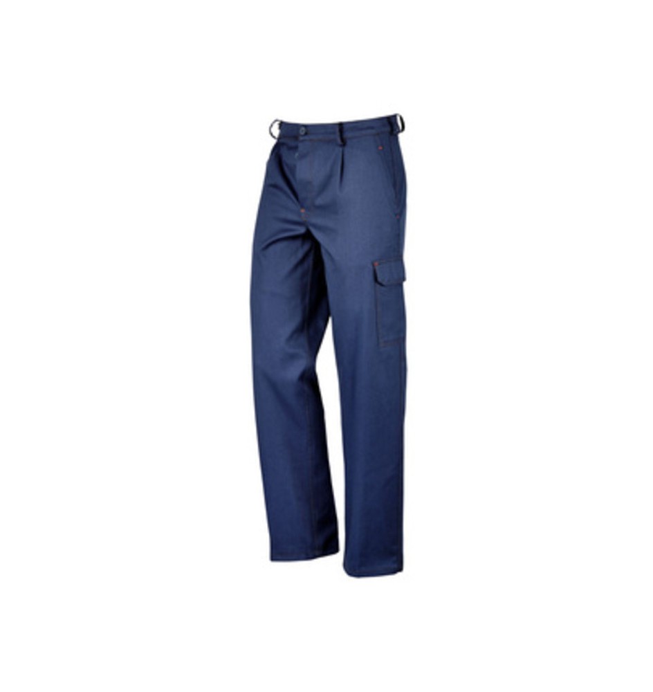 PANTALONE SUPER CARGO MULTITASCHE BLU TG.54