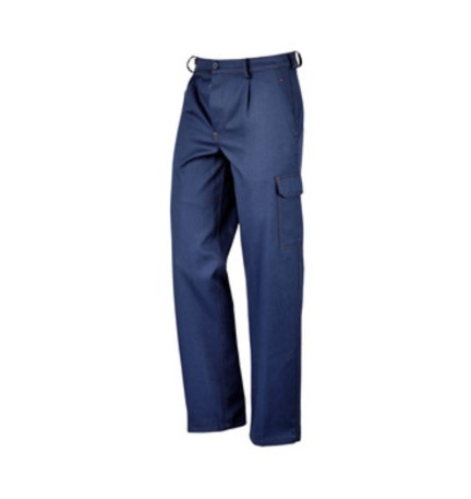 PANTALONE SUPER CARGO MULTITASCHE BLU TG.54