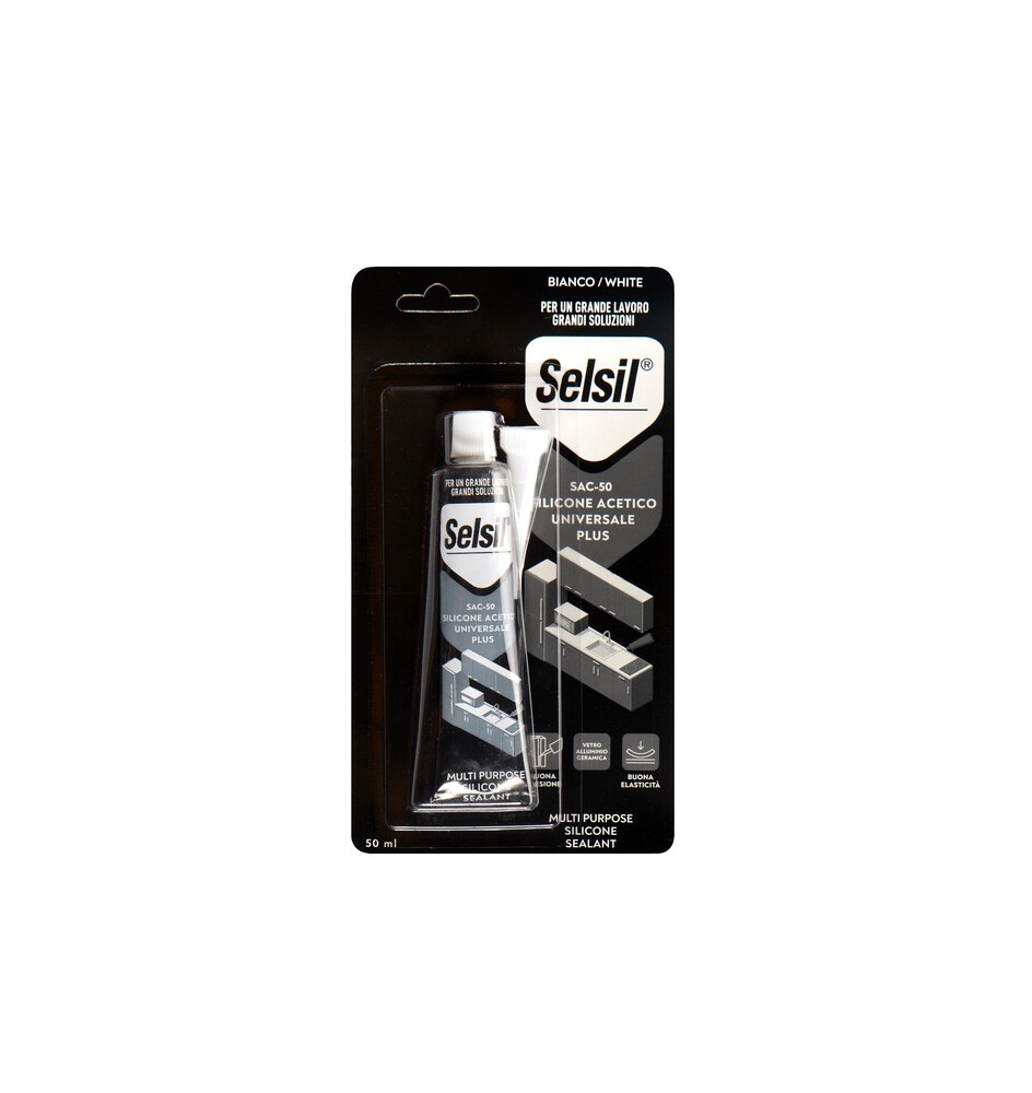 SELSIL SILICONE ACETICO PLUS SAC-50 TRASPAR 50 ML