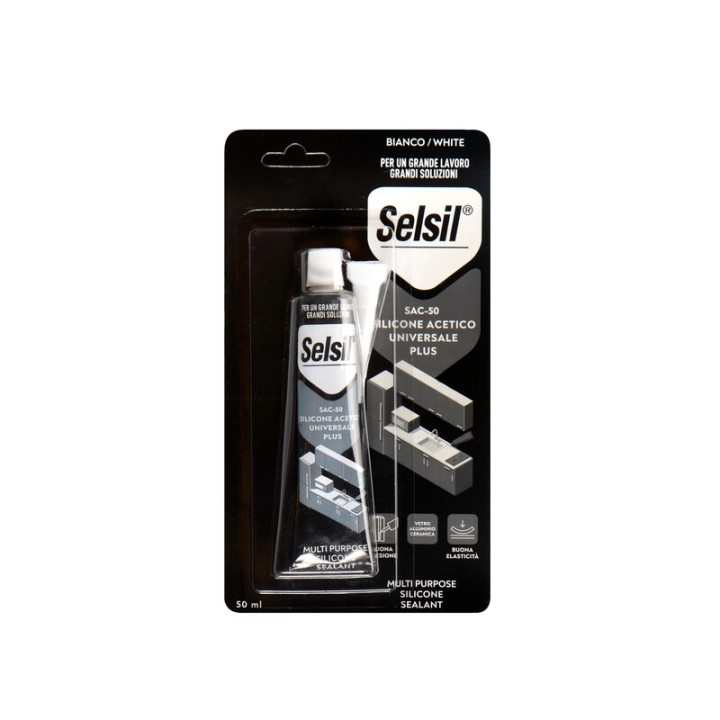 SELSIL SILICONE ACETICO PLUS SAC-50 TRASPAR 50 ML